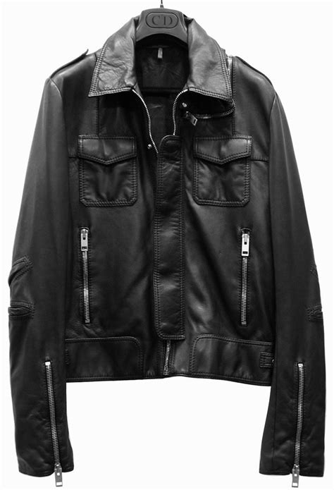 dior dauenjacke|Dior leather jacket.